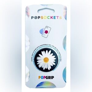 PopSocket PopGrip Daisy Phone Grip - White & Yellow on Black